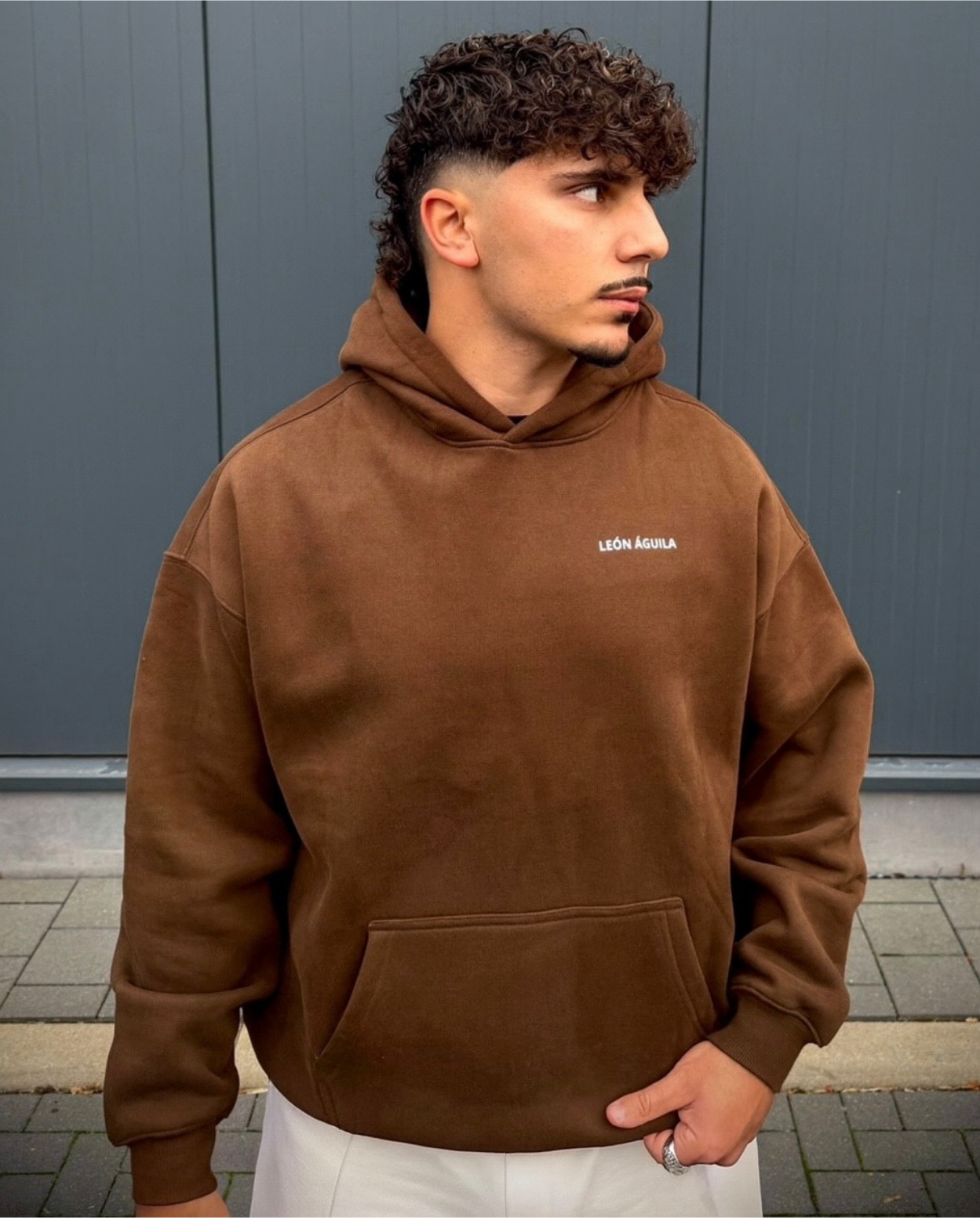 Brown Signature Hoodie