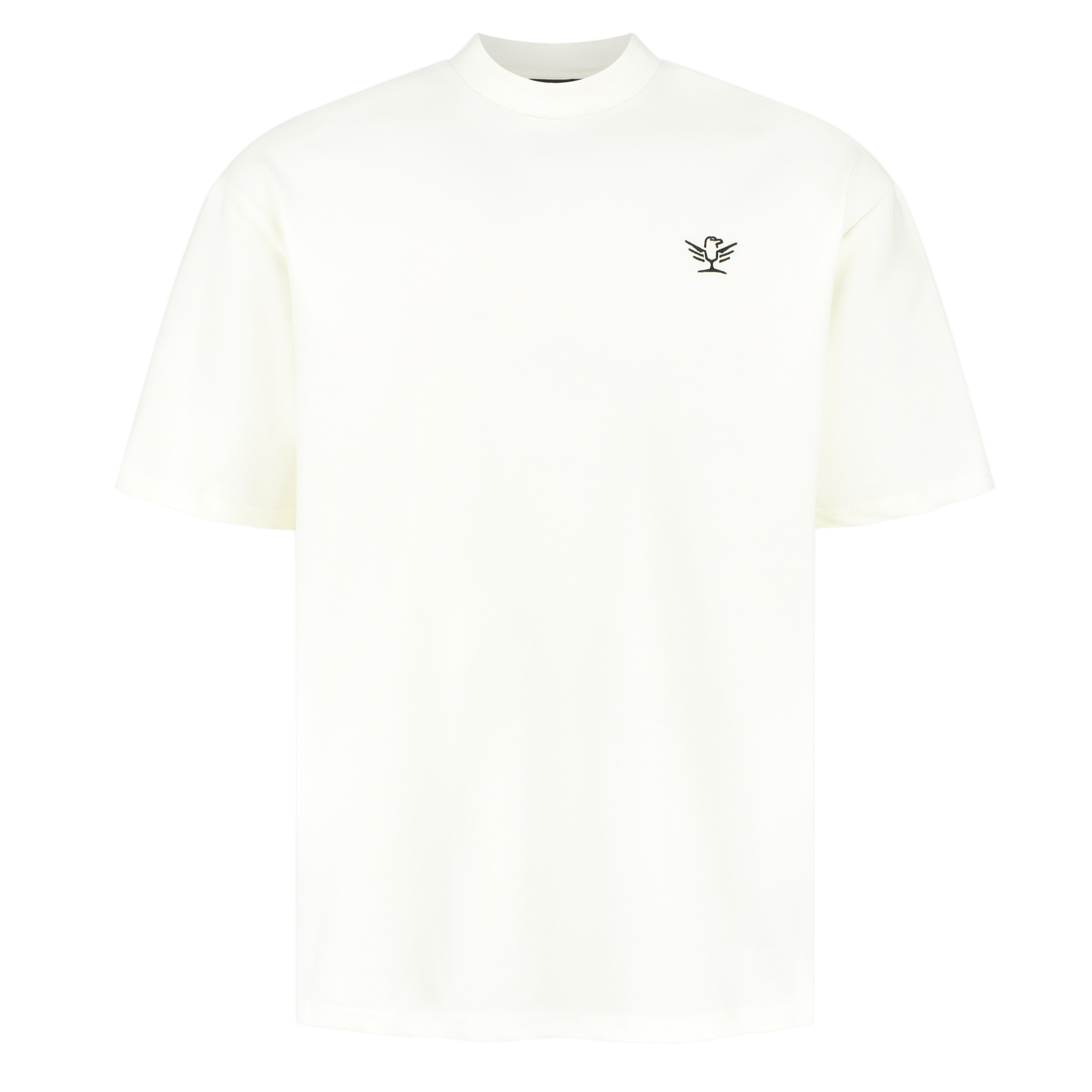 Cream Embroidered Tee