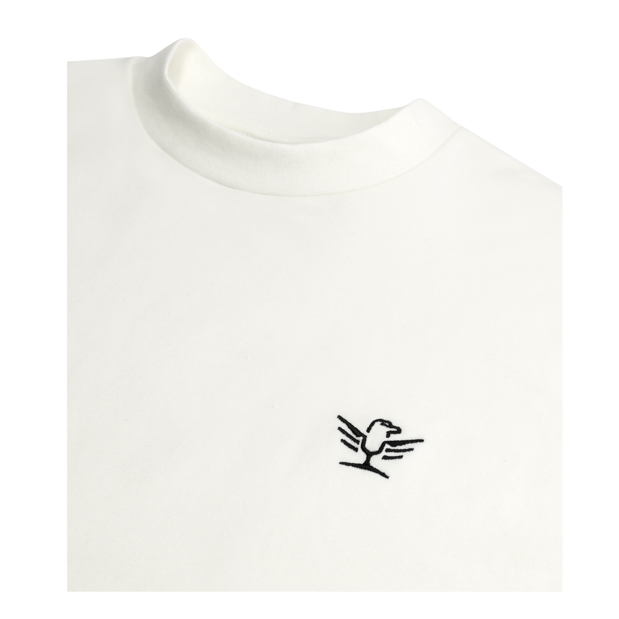 Cream Embroidered Tee