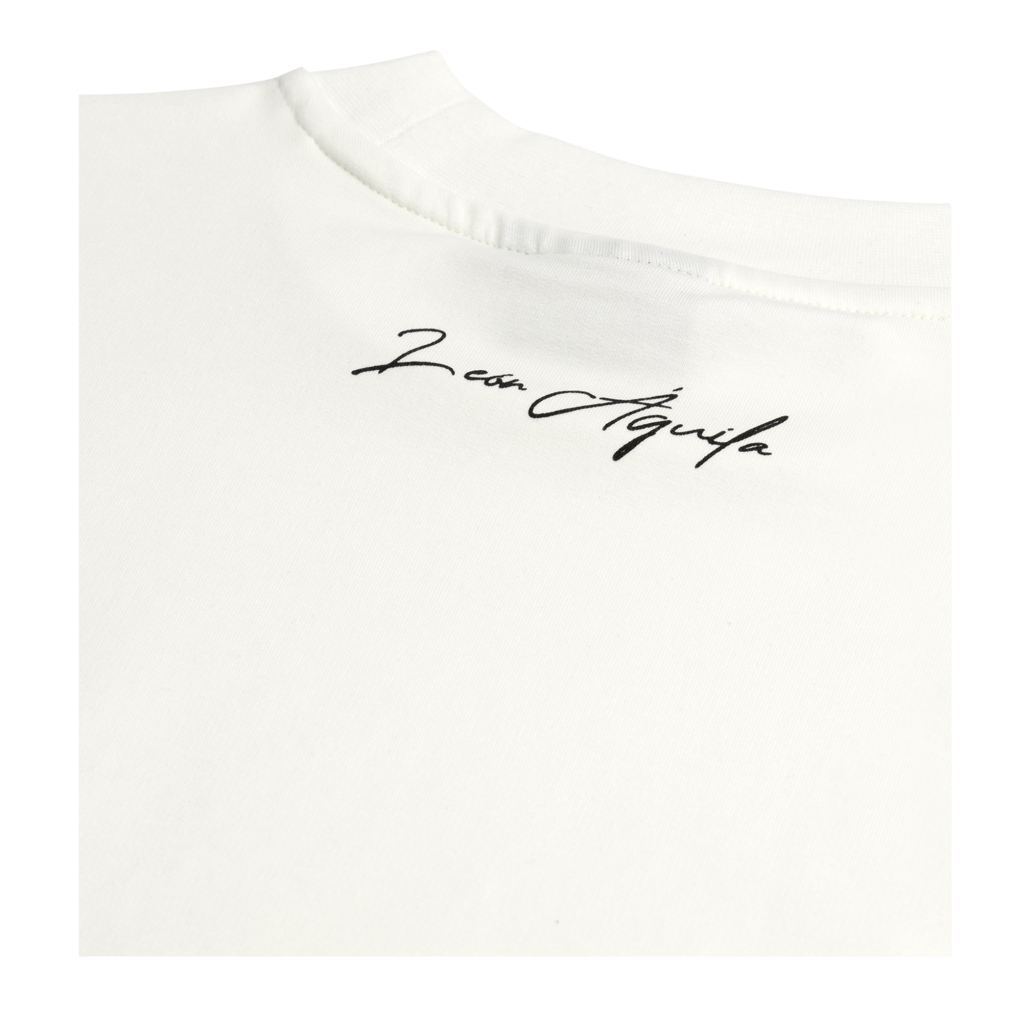 Cream Embroidered Tee