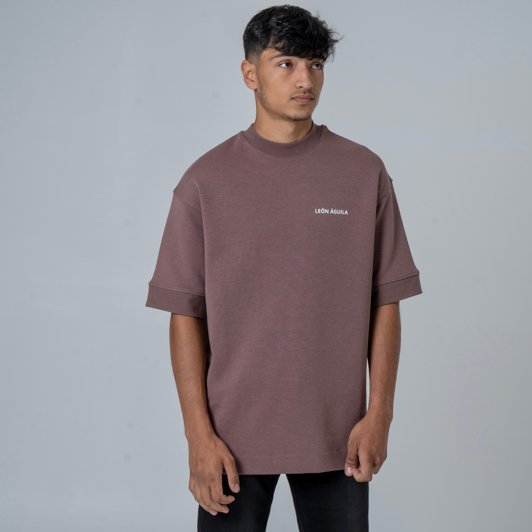 Brown Oversized T-Shirt with print