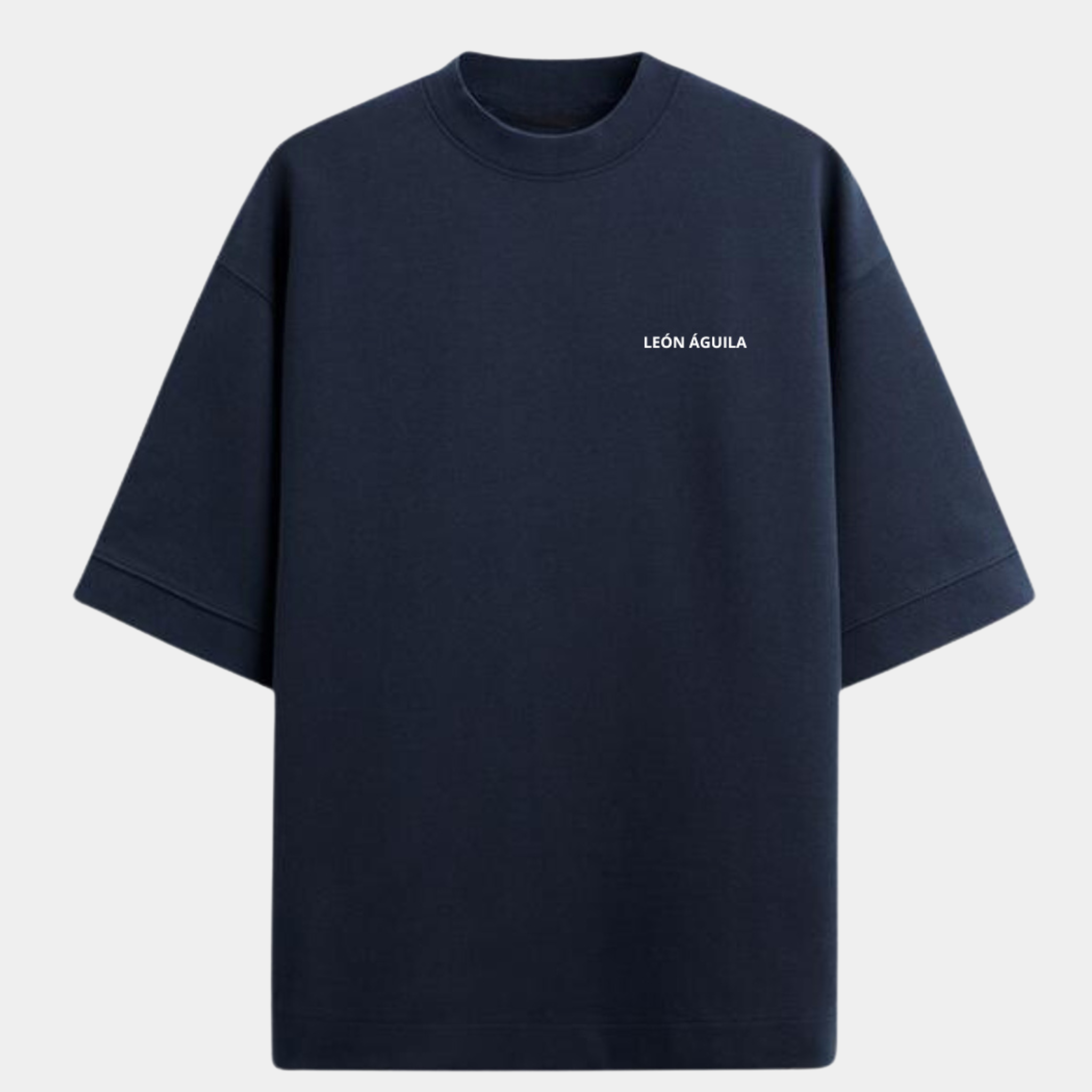 Navy Oversized T-Shirt with print