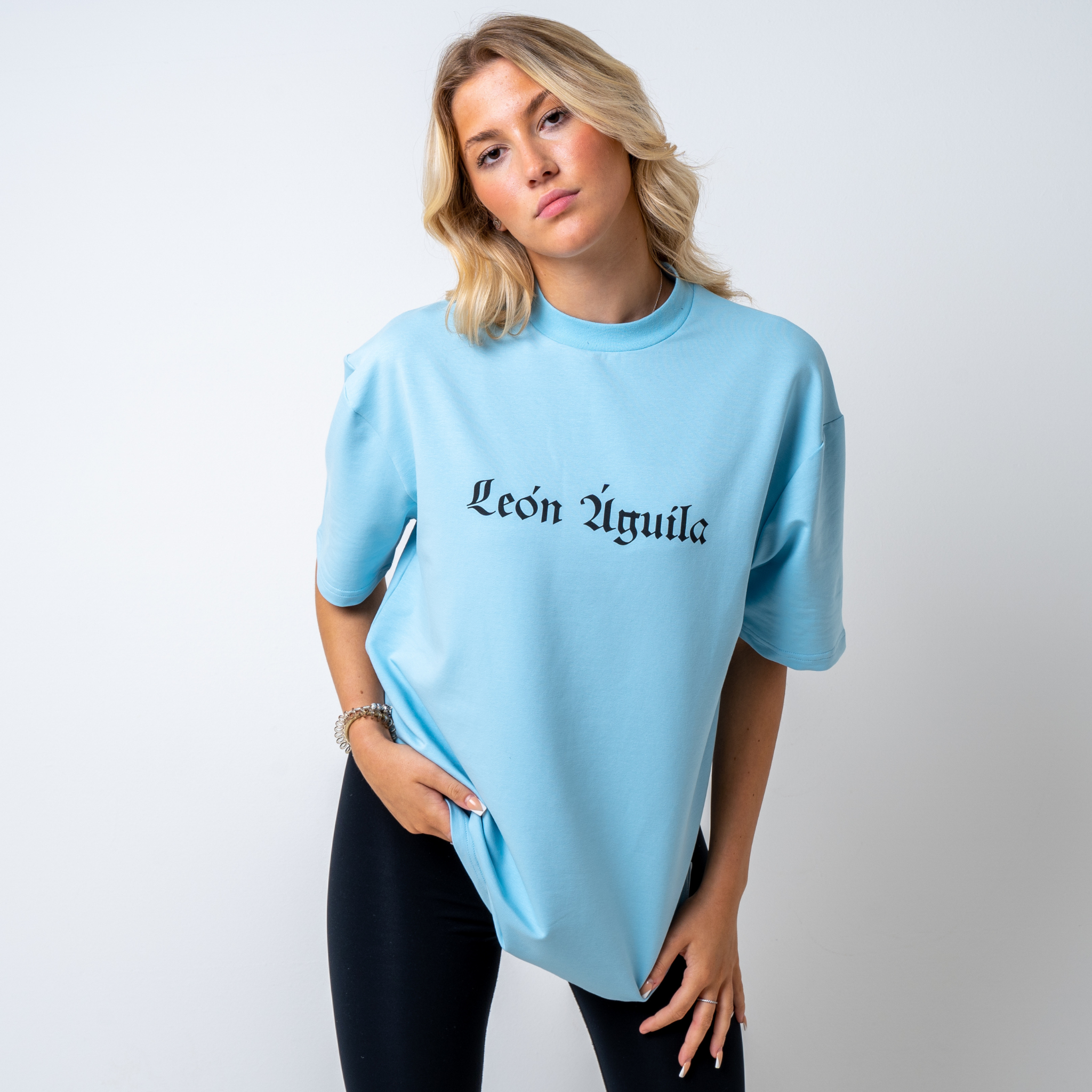 Crystal Blue Amsterdam Oversized T-Shirt Woman