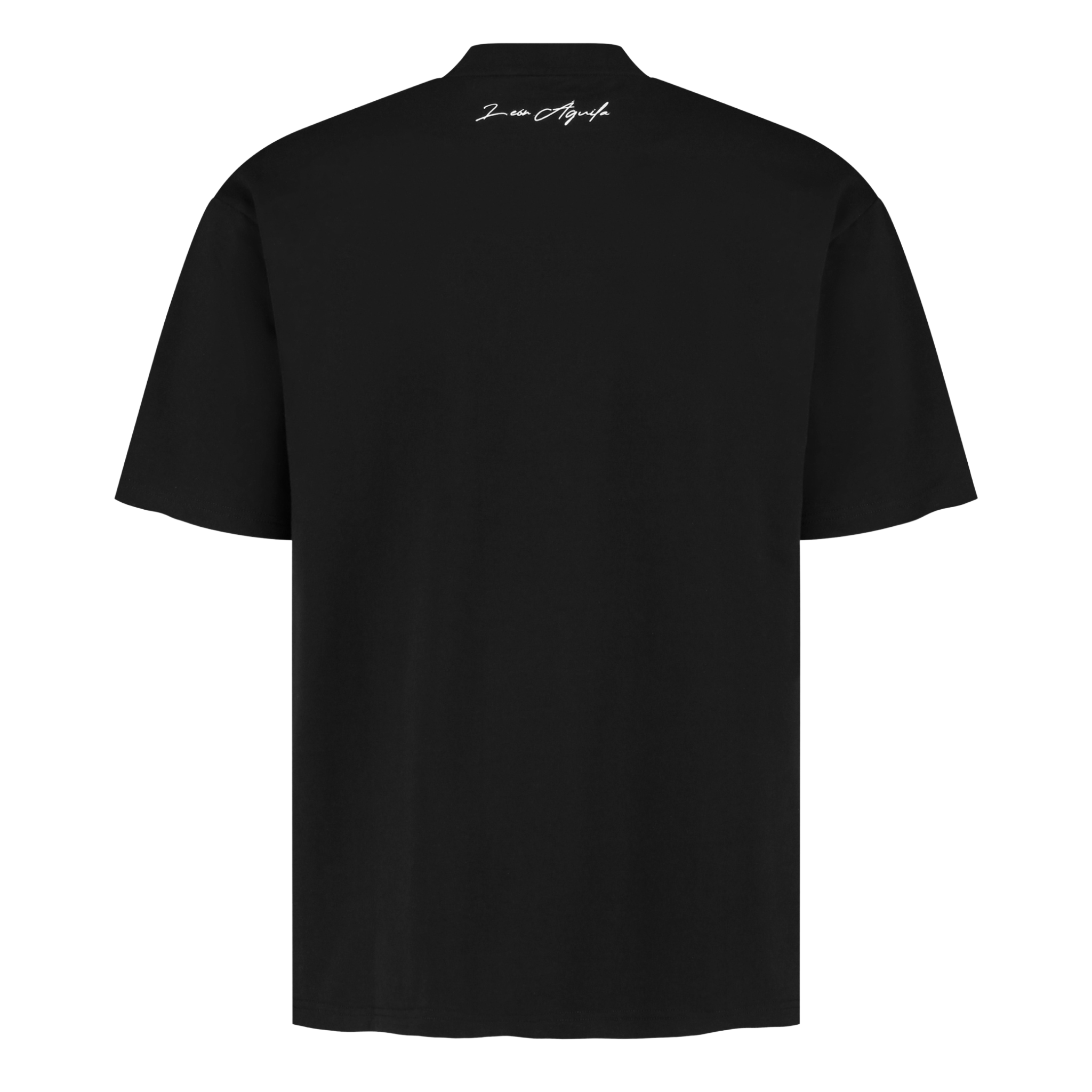 Black Embroidered Tee