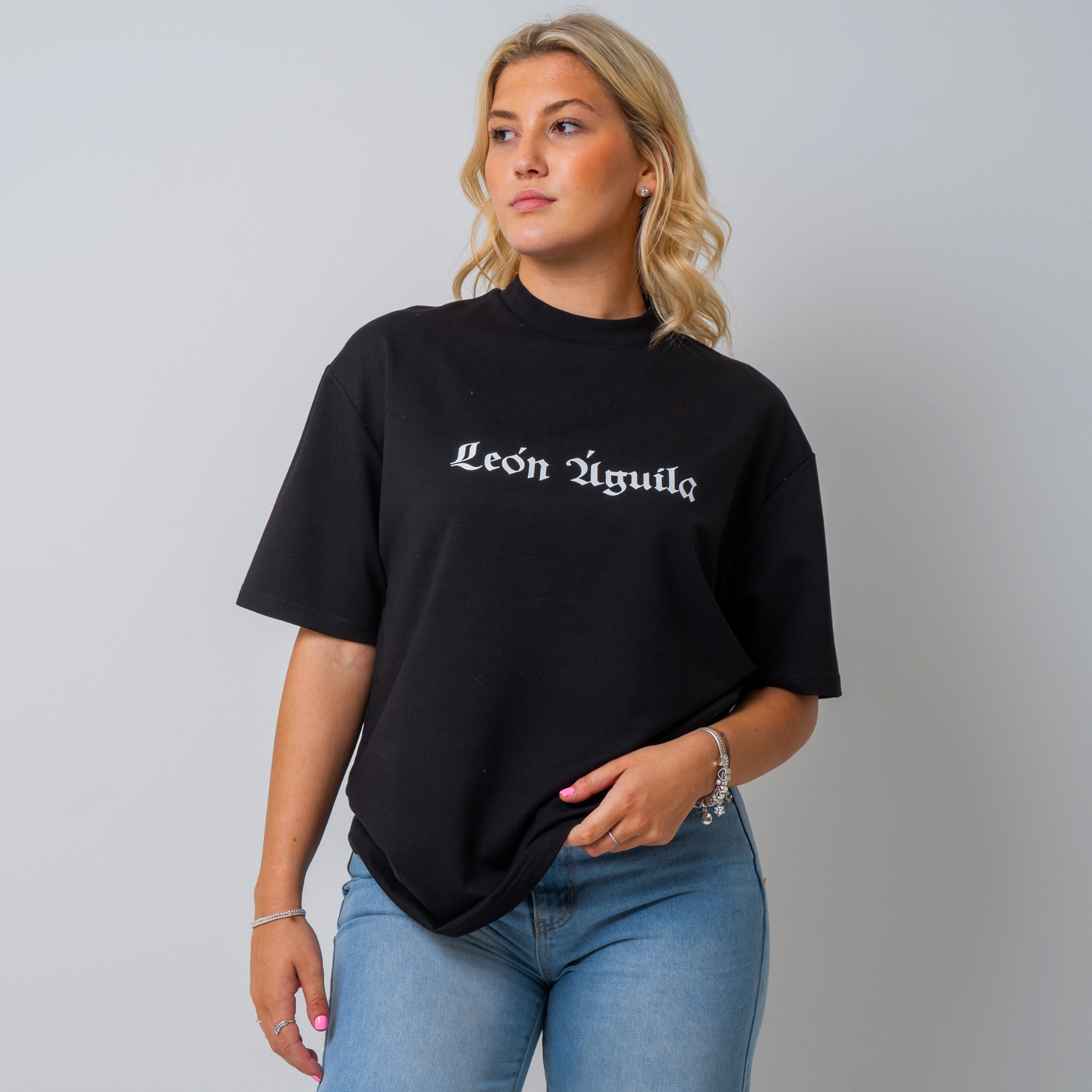 Black Amsterdam Oversized T-Shirt Woman